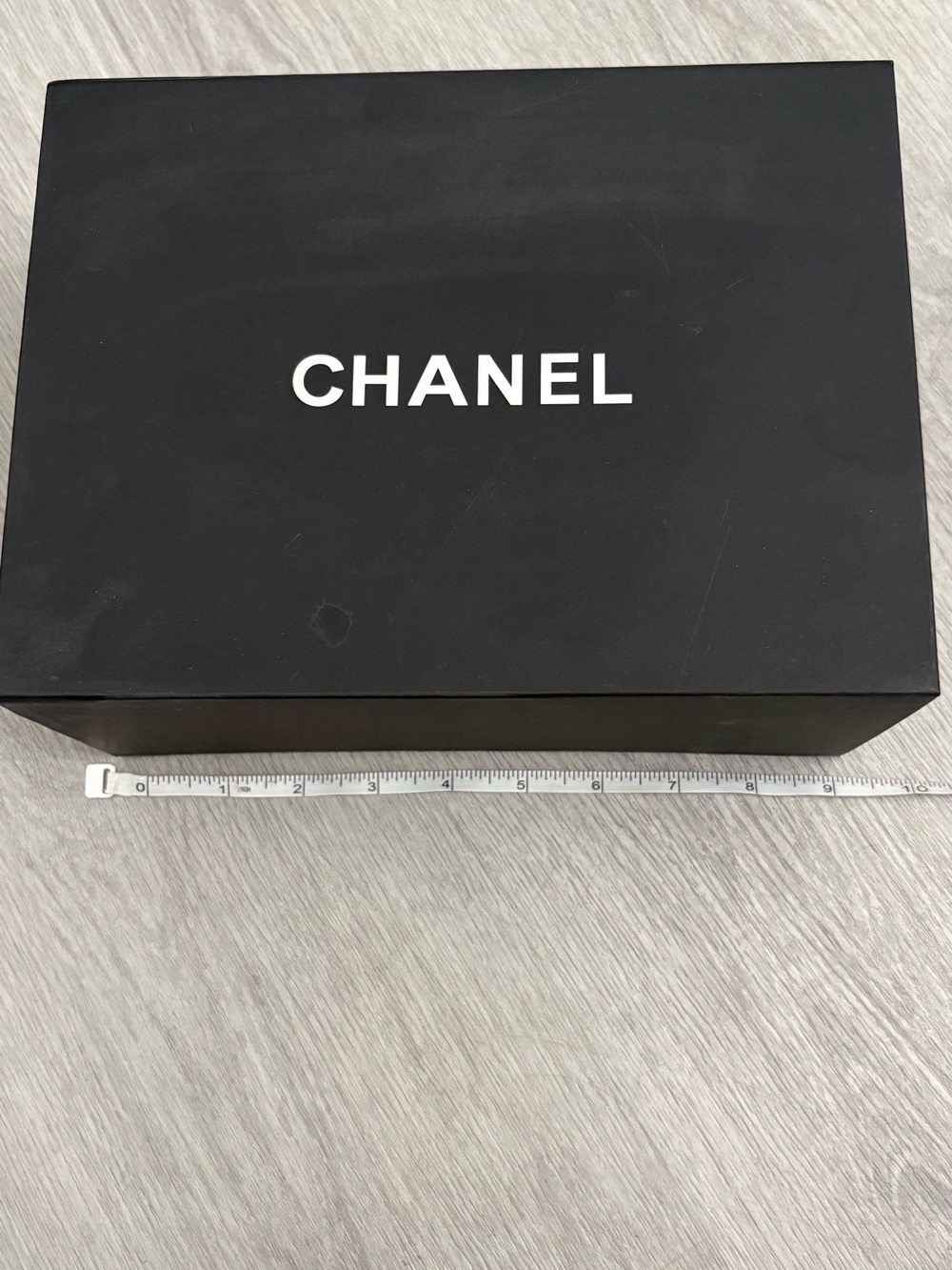 CHANEL Black and White Logo Gift Box